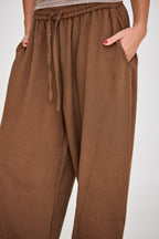 Brown Balloon Pants