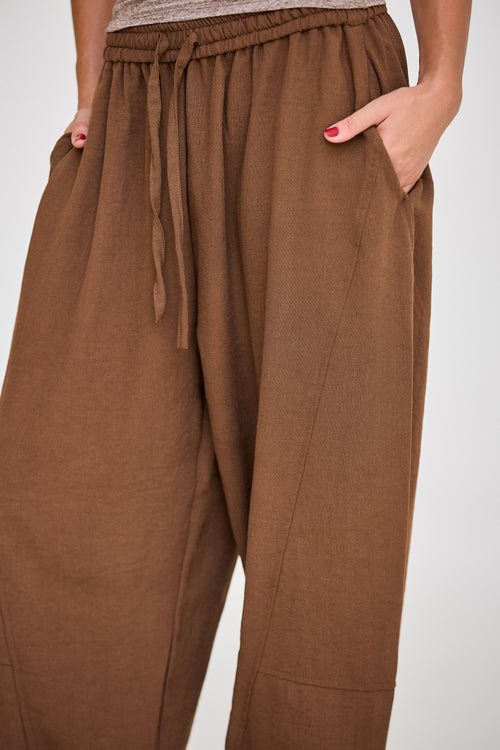 Brown Balloon Pants