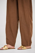 Brown Balloon Pants