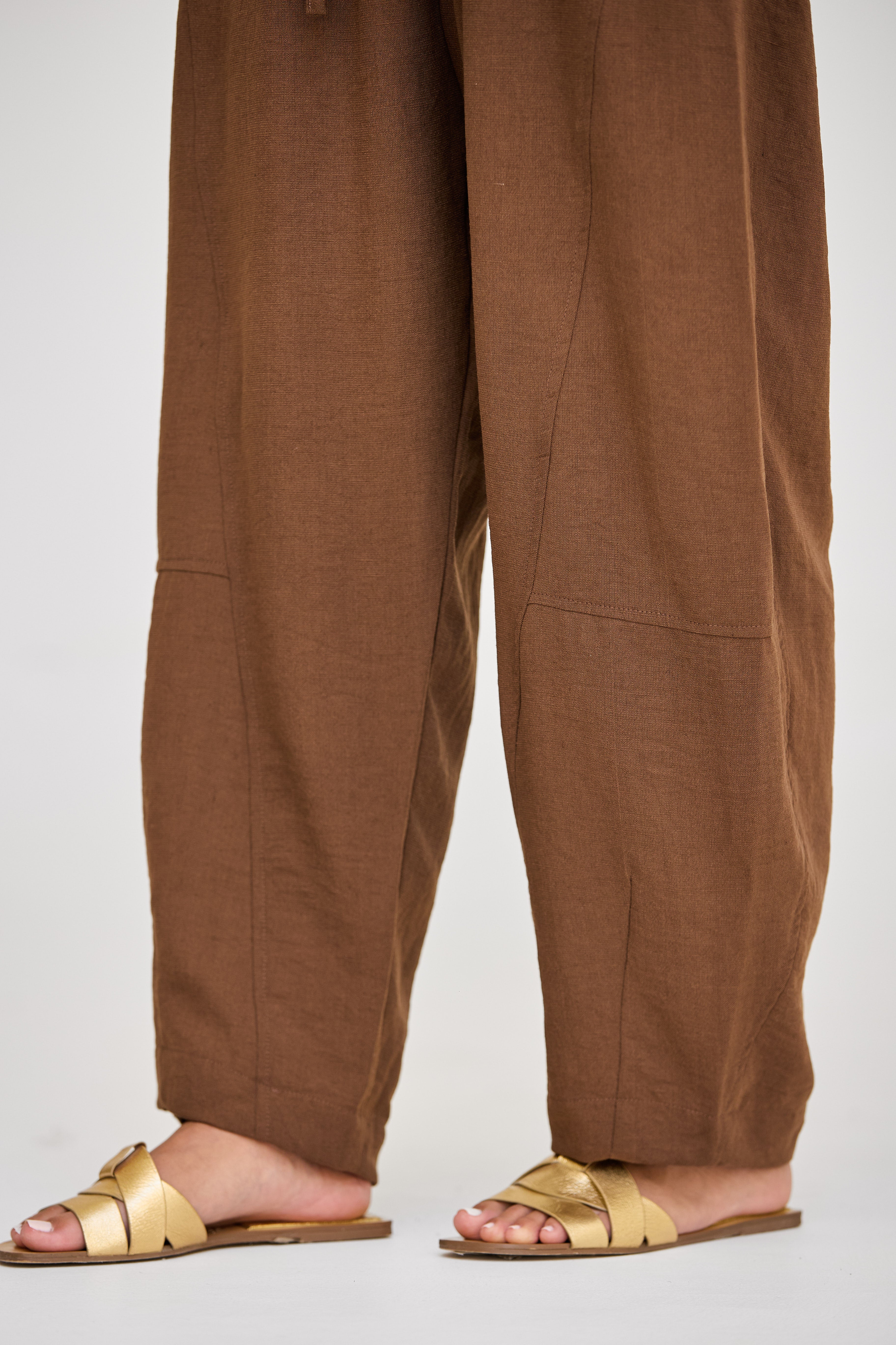 Brown Balloon Pants