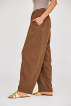 Brown Balloon Pants