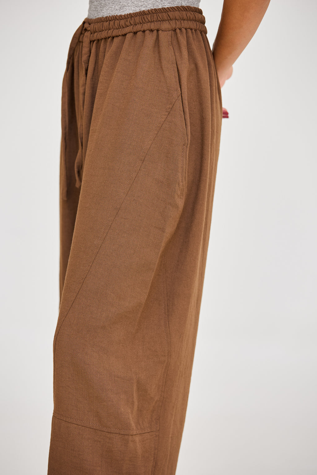 Brown Balloon Pants
